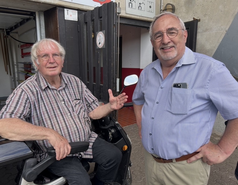 Ralf Marciniak im Gespräch mit Dieter Massin, der vor 30 Jahren den Wettbewerb anstieß.