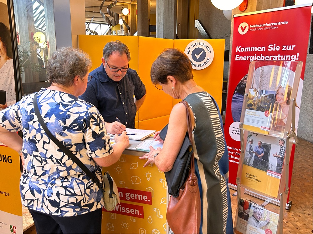 Foto: Stand der Verbraucherzentrale