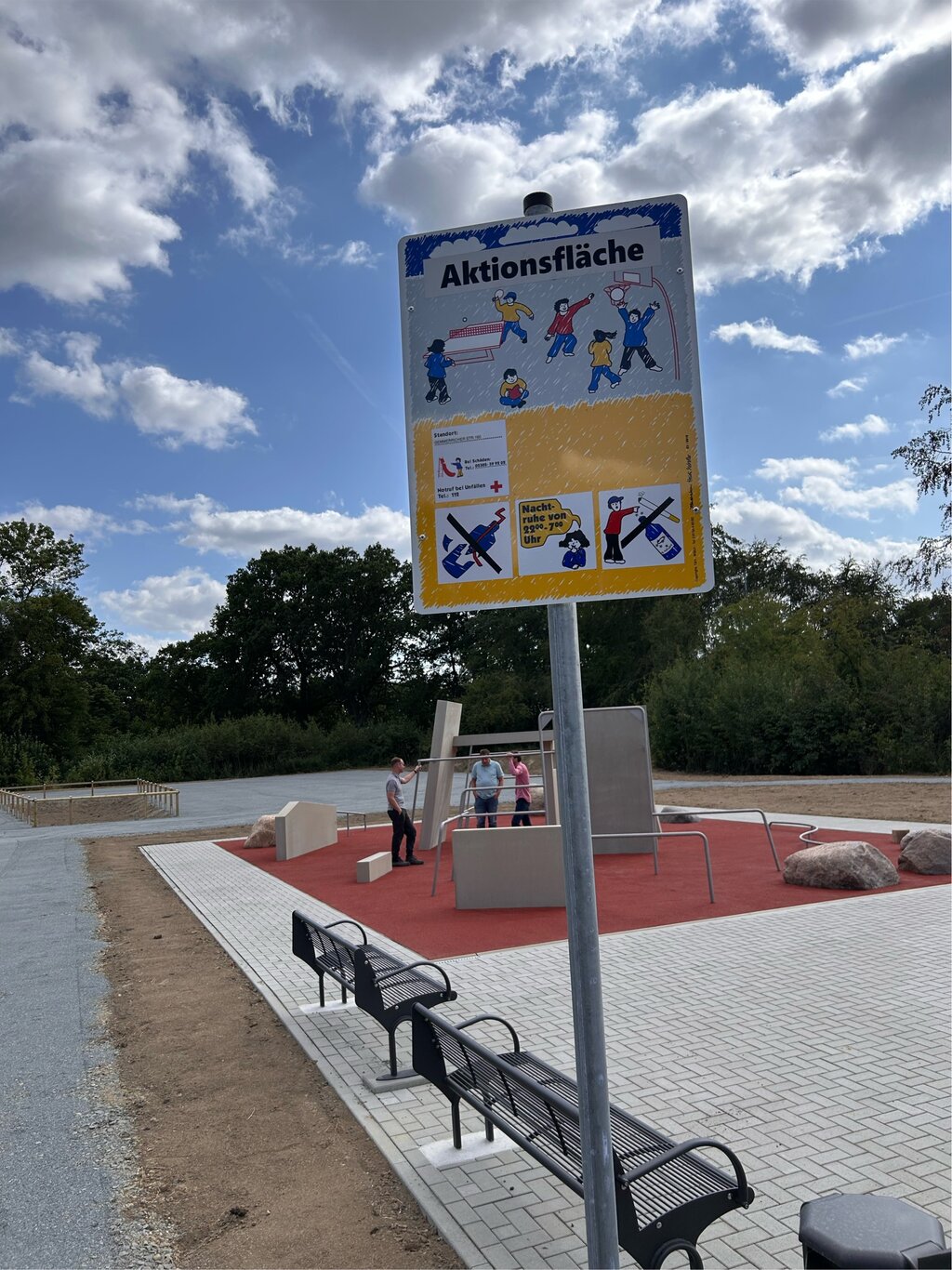 Foto: Blick über die Parkour-Anlage