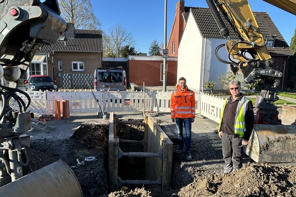 In Vorhelm-Bahnhof versickert Regenwasser an Ort und Stelle