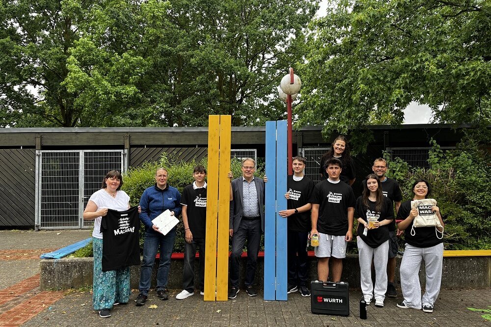 Dicke Bretter bohren für den Schulhof
