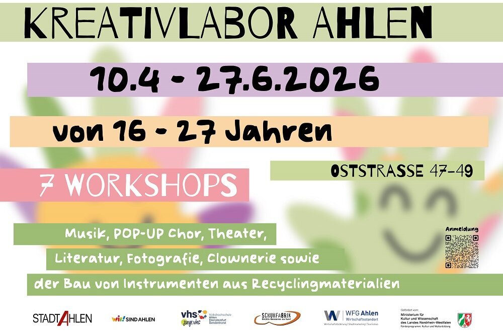 Kreativlabor Ahlen – Drei Monate Kunst und Kultur in der Innenstadt