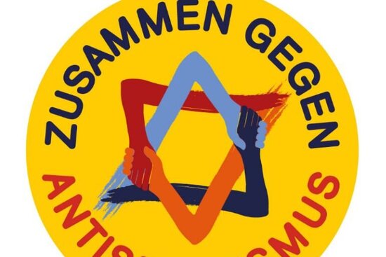 Foto: Logo Zusammen gegen Antisemitismus