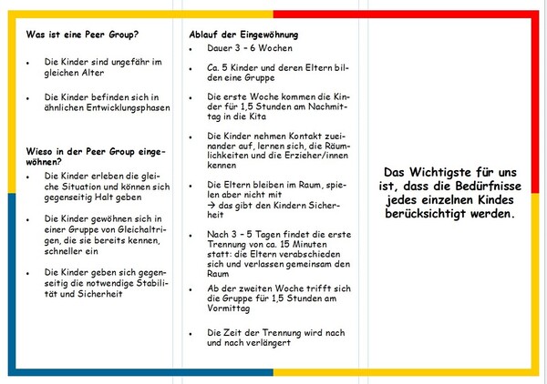 Foto: Eingewöhnung in der Peer Group
