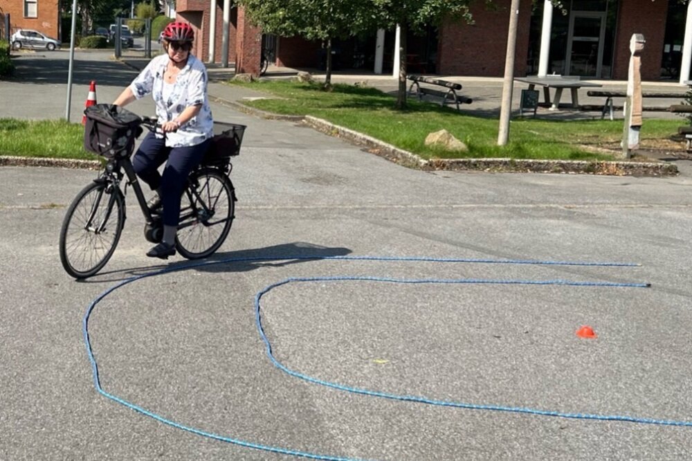 Verkehrswacht organisierte in Ahlen Pedelec-Training in Kooperation mit der Kreispolizeibehörde