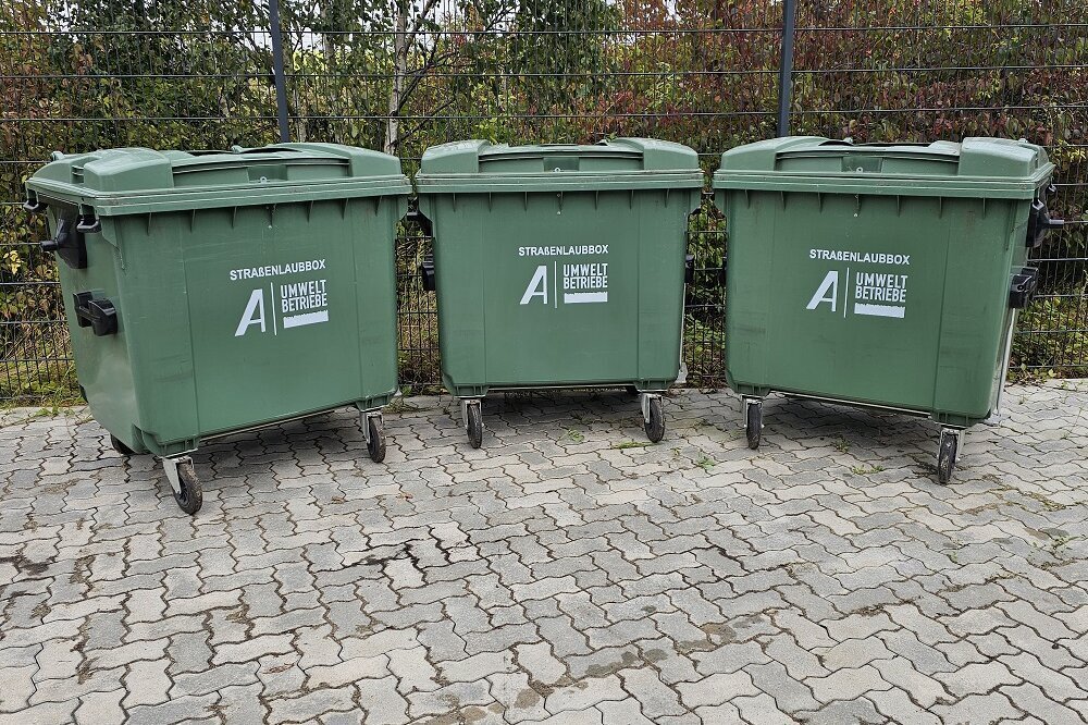 Laubentsorgung leicht gemacht: AUB stellen 167 Laubcontainer auf
