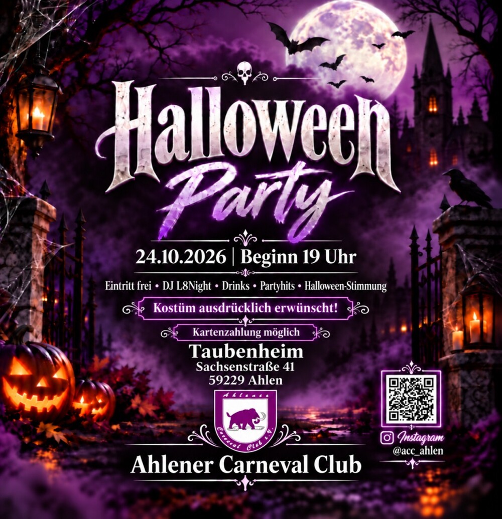 Foto: Plakat Halloween Party
